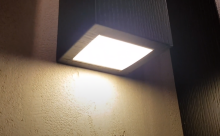 Светильник для торца рейки на стене светодиодный Integrator Wood 5050