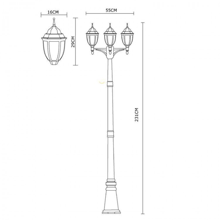  Arte Lamp · A3151 · A3151PA-3BN