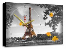Настенные часы Осенний Париж Brilliant BL-2106 (60 x 37 см)