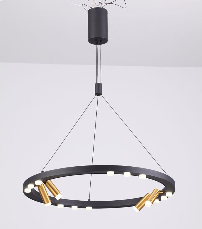  Светильник чёрный подвесной светодиодный Odeon Light 3918/48L Beveren