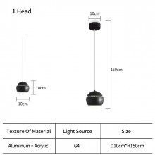 Светильник подвесной Integrator IT-AE-2538-1