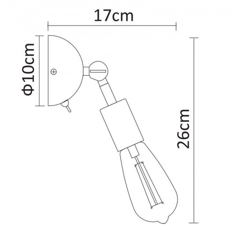  Arte Lamp · A9190 · A9190AP-1BK