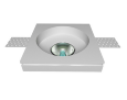  Гипсовый квадратный светильник для встраивания в потолок Decorator VS-019