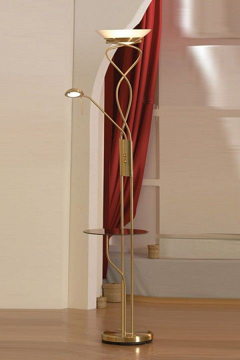  Торшер с подсветкой и полкой Lussole Loft Comfort LSN-8945-02
