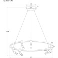 Подвесная светодиодная люстра Arte Lamp Ring A2186SP-1WH