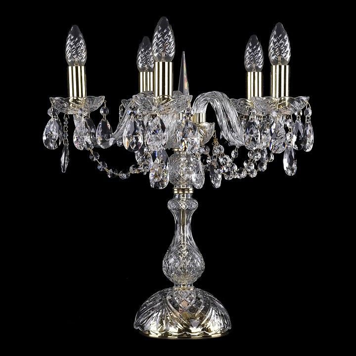  Настольная лампа декоративная Bohemia Ivele Crystal 5706/5/141/G
