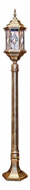  Наземный высокий светильник Feron Витраж с ромбом 11348