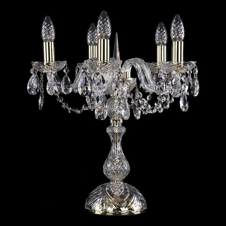  Настольная лампа декоративная Bohemia Ivele Crystal 5706/5/141-39/G