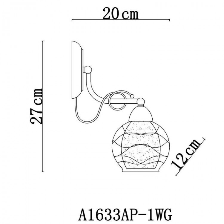  Arte Lamp · Intreccio · A1633AP-1WG