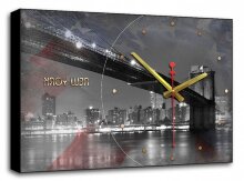 Настенные часы Американский мост Brilliant BL-2102 (60 x 37 см)