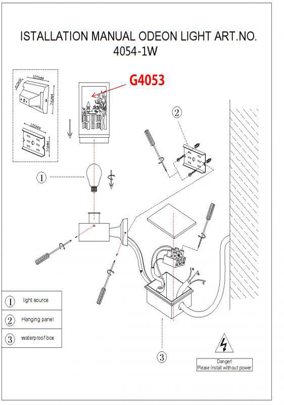  Odeon Light · Fressi · 4054/1W