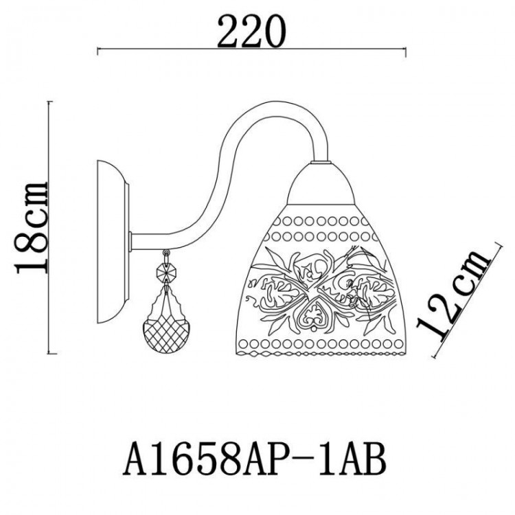  Arte Lamp · Rugiada · A1658AP-1AB