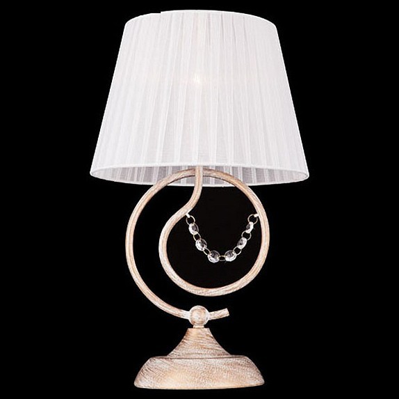  Настольная лампа декоративная Eurosvet 1004-01005 01005/1 белый с золотом