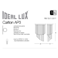  Ideal Lux Carlton AP3 Cromo