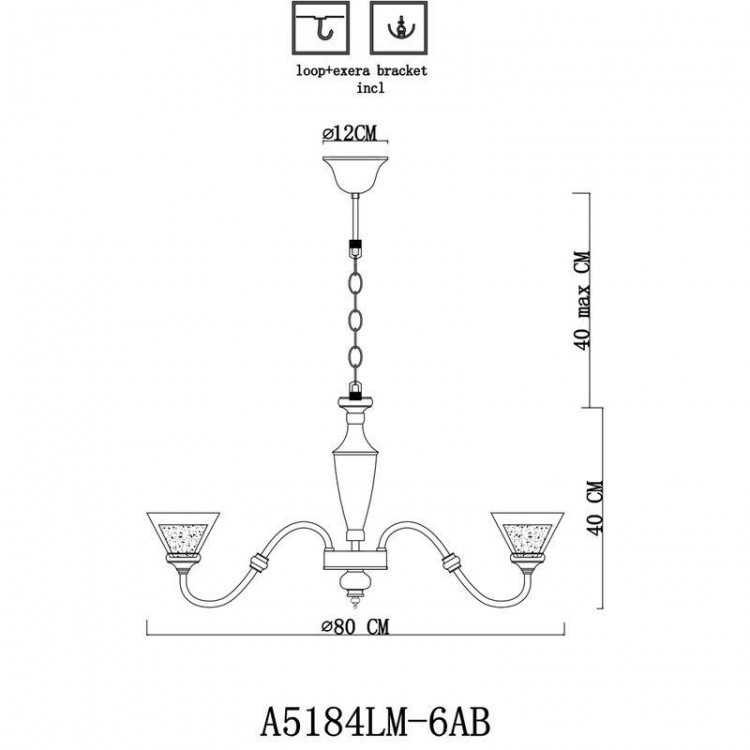  Arte Lamp · A5184 · A5184LM-6AB