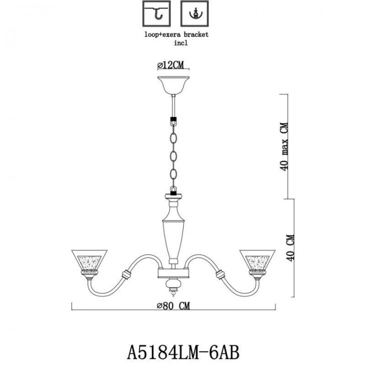  Arte Lamp · A5184 · A5184LM-6AB