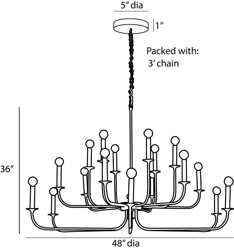  [R] IT-R-0401-004-ABR Светильник подвесной ANTERIORS "Breck chandelier" 89105