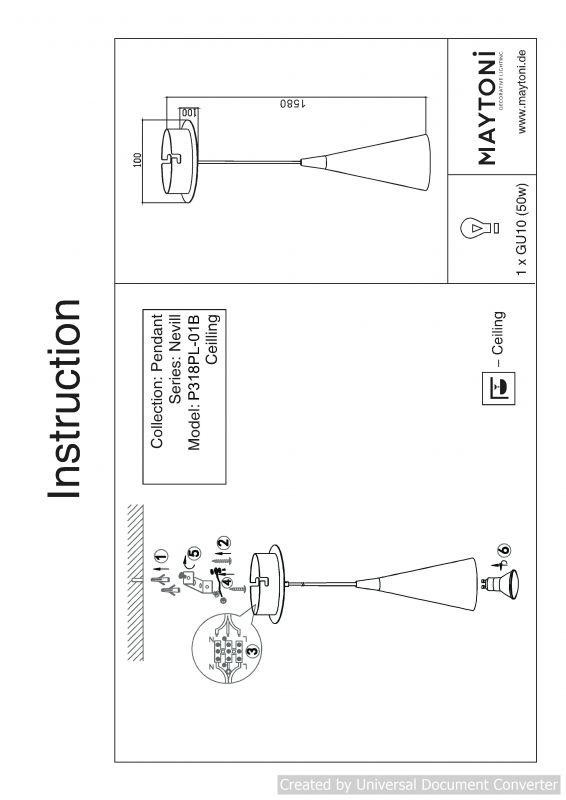  Maytoni · Nevill · P318PL-01B