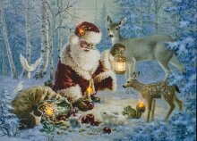 Панно световое Feron Санта Клаус 26970 (40 x 30 см)