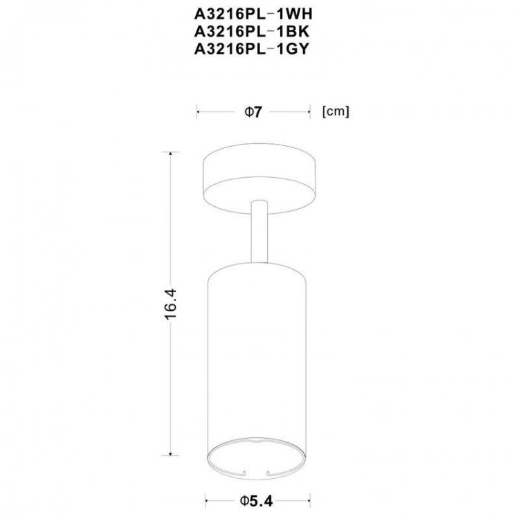  Arte Lamp · A3216 · A3216PL-1GY