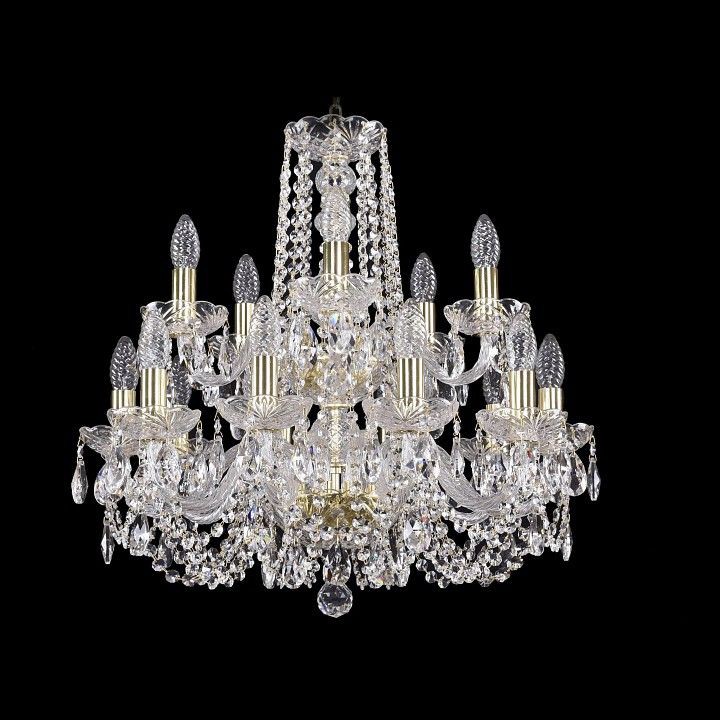  Подвесная люстра Bohemia Ivele Crystal 1402/10+5/195/2d/G