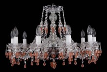 Подвесная люстра Bohemia Ivele Crystal 1410/10/240/Ni/7010