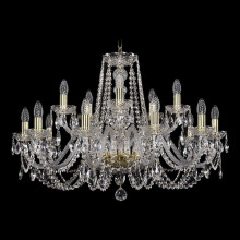 Подвесная люстра Bohemia Ivele Crystal 1402/10+5/300/G