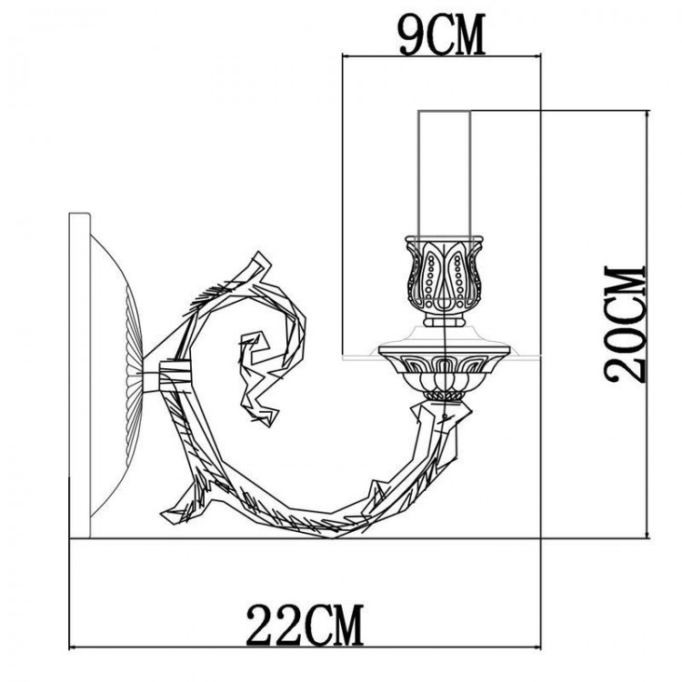  Arte Lamp · A8020 · A8020AP-1WG