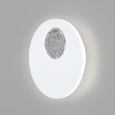  Настенный овальный светодиодный светильник Eurosvet Areola 40150/1 LED белый/хром