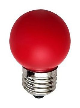  Лампа светодиодная Feron LB-37 E27 220В 1Вт красный цвет 25116