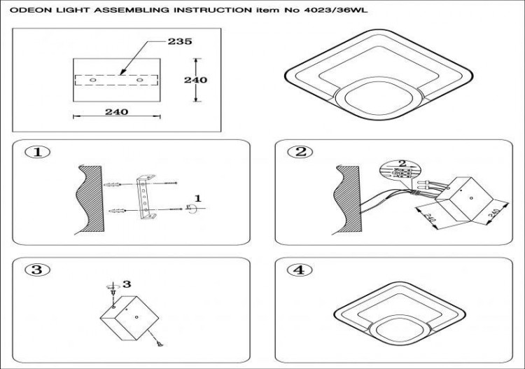  Odeon Light · Leo · 4023/36WL