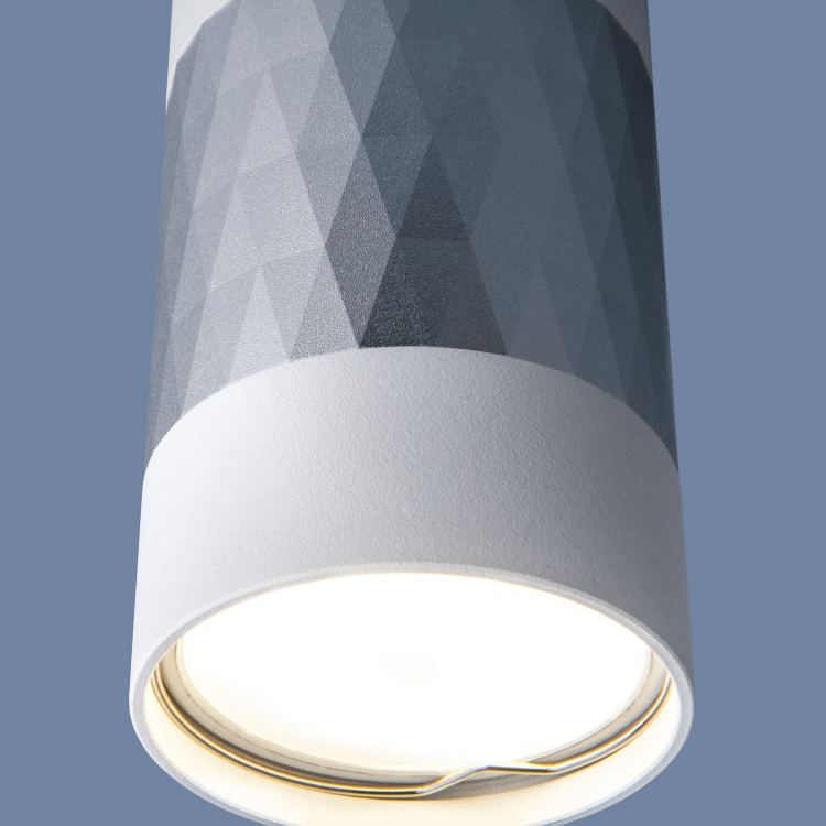  Потолочный накладной точечный светильник Elektrostandard Mizar DLN110 GU10 белый/серебро