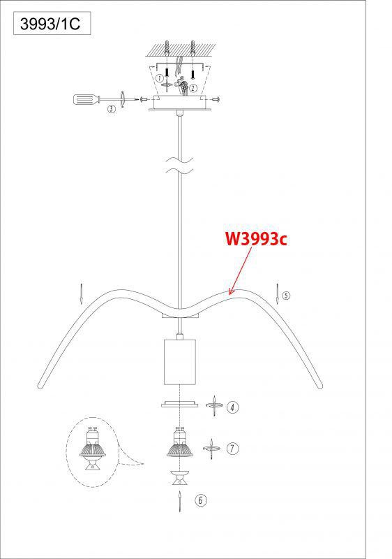  Odeon Light · Volo · 3993/1C
