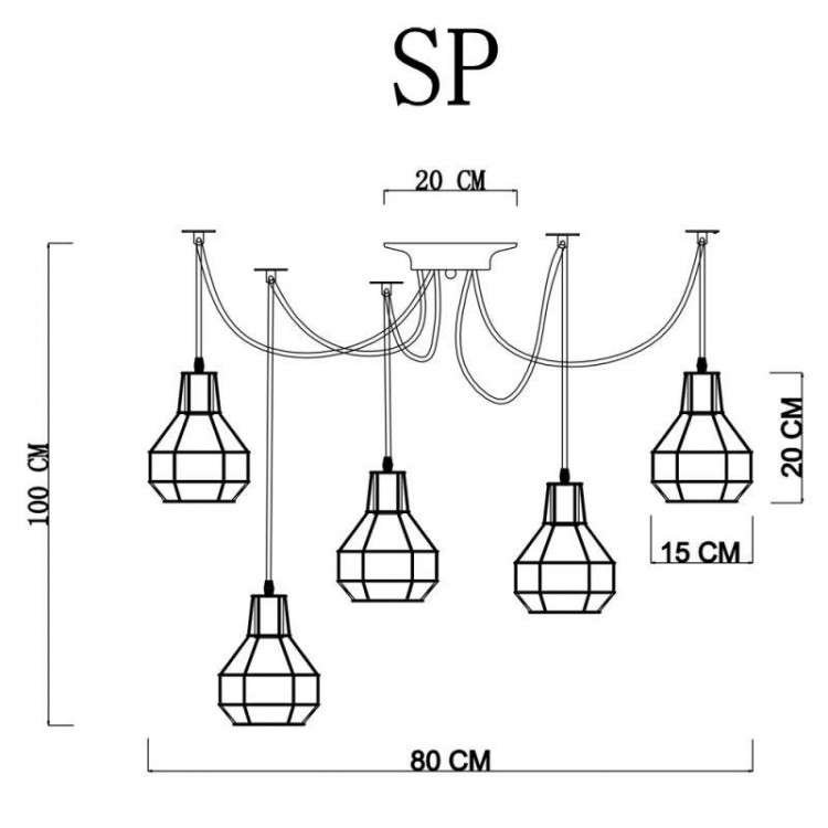  Arte Lamp · A1109 · A1109SP-5BK