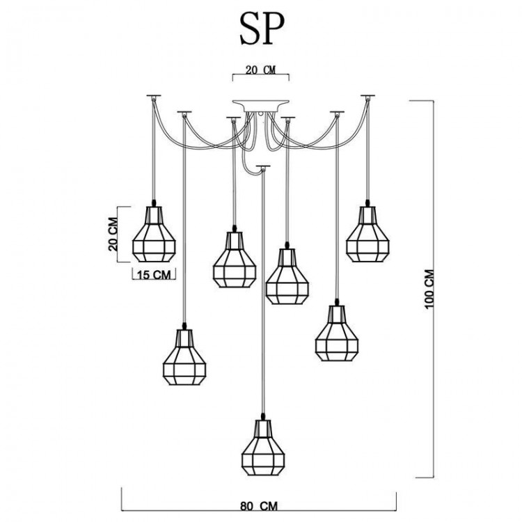  Arte Lamp · A1109 · A1109SP-7BK