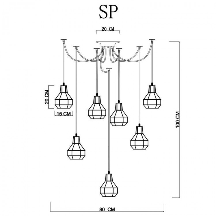  Arte Lamp · A1109 · A1109SP-7BK