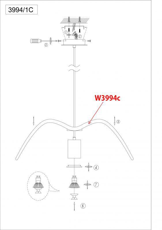  Odeon Light · Volo · 3994/1C
