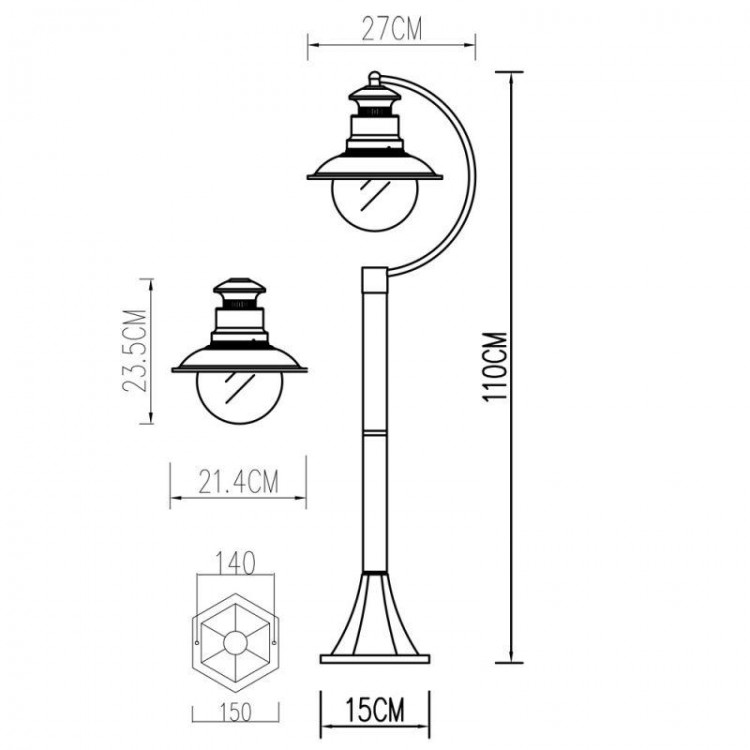  Arte Lamp · Amsterdam · A1523PA-1BN