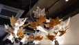  Люстра листья · Реплика Serip Folio · Integrator IT-639 · диаметр 1200, высота 300 мм
