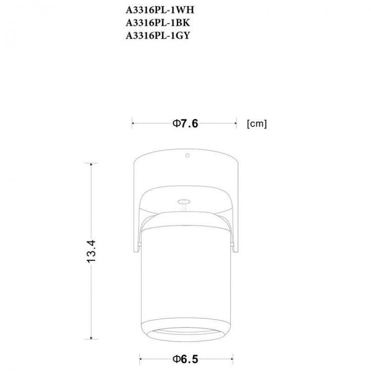  Arte Lamp · A3316 · A3316PL-1WH