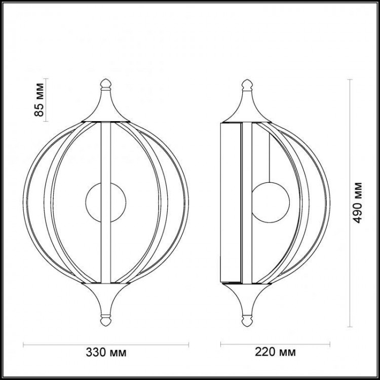  Odeon Light · Nicco · 4033/21WL