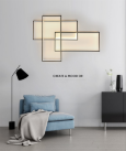  Прямоугольный светодиодный настенный светильник Goose Featjer Modern Wall Sconce