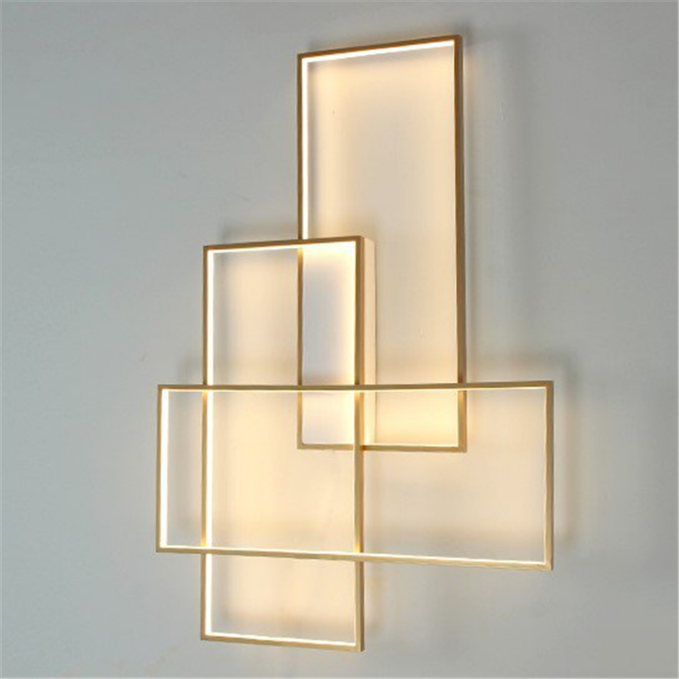  Прямоугольный светодиодный настенный светильник Goose Featjer Modern Wall Sconce