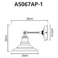  Arte Lamp · A5067 · A5067AP-1WH