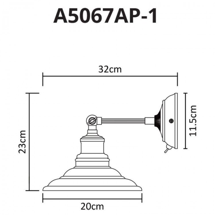  Arte Lamp · A5067 · A5067AP-1WH