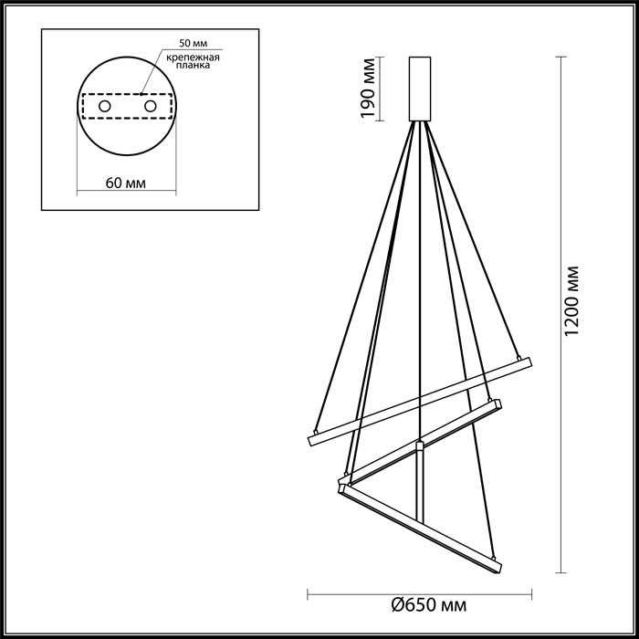  Люстра Odeon Light Cometa 3860/48L