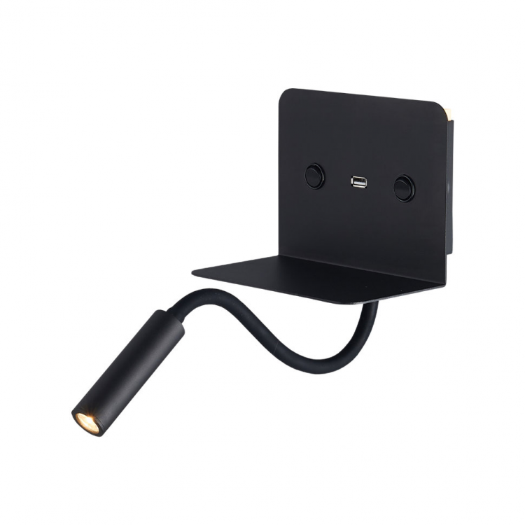  Прикроватный светильник для чтения на стену Integrator Bedside IT-656-Black