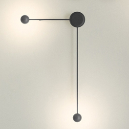  Реплика Vibia Pin Wall Light Black 1694 черный бра настенный угловой