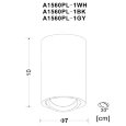  Arte Lamp · A1560 · A1560PL-1GY