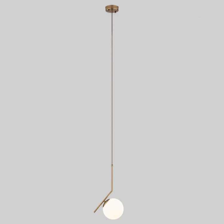  Подвесной светильник шар Eurosvet Frost Long 50159/1 латунь 